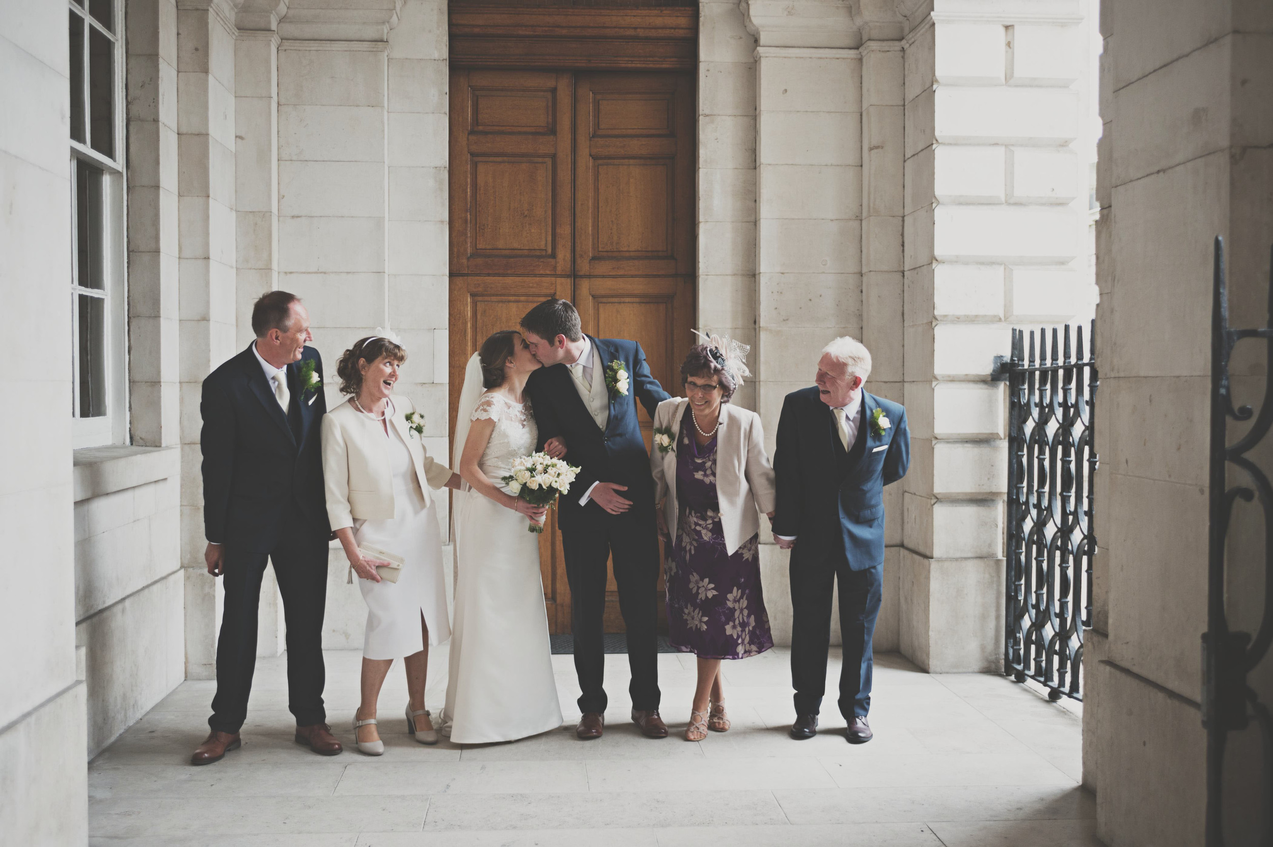 Trinity Chapel Dublin wedding party shot