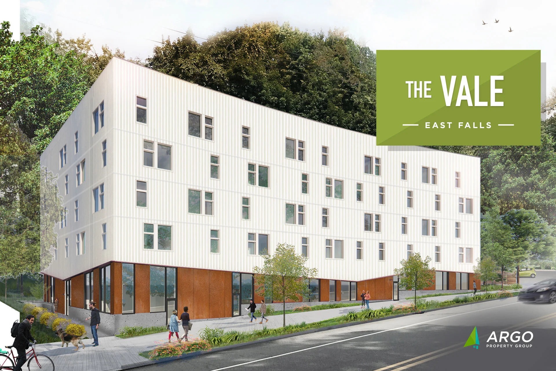 Building Permits Approved for "The Vale", a forward-thinking 36-unit mixed-use building in the heart of East Falls.