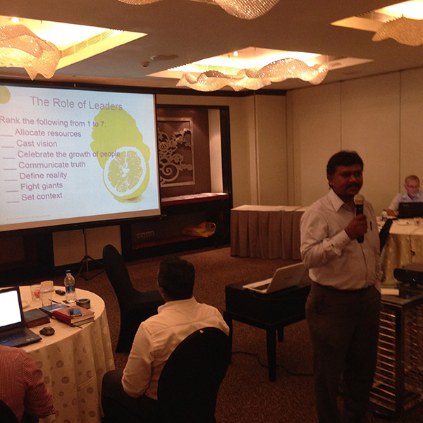 Thomas talking about LEMON Leadership