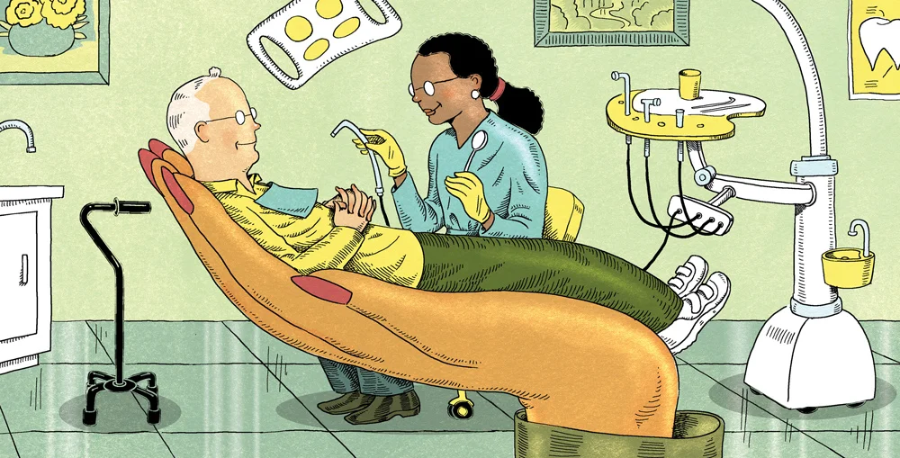 Support for the disabled at the dentist