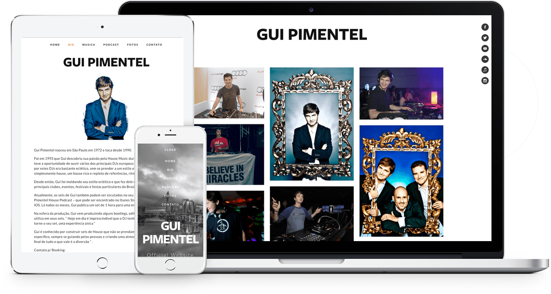 Sites de Dj Squarespace