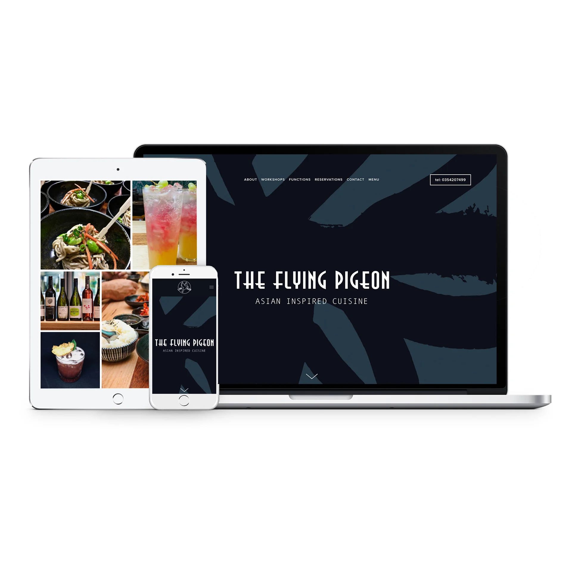 Site de restaurante no squarespace