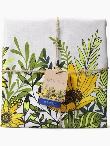 Sunflowers Bee Honey -  Tea Towel