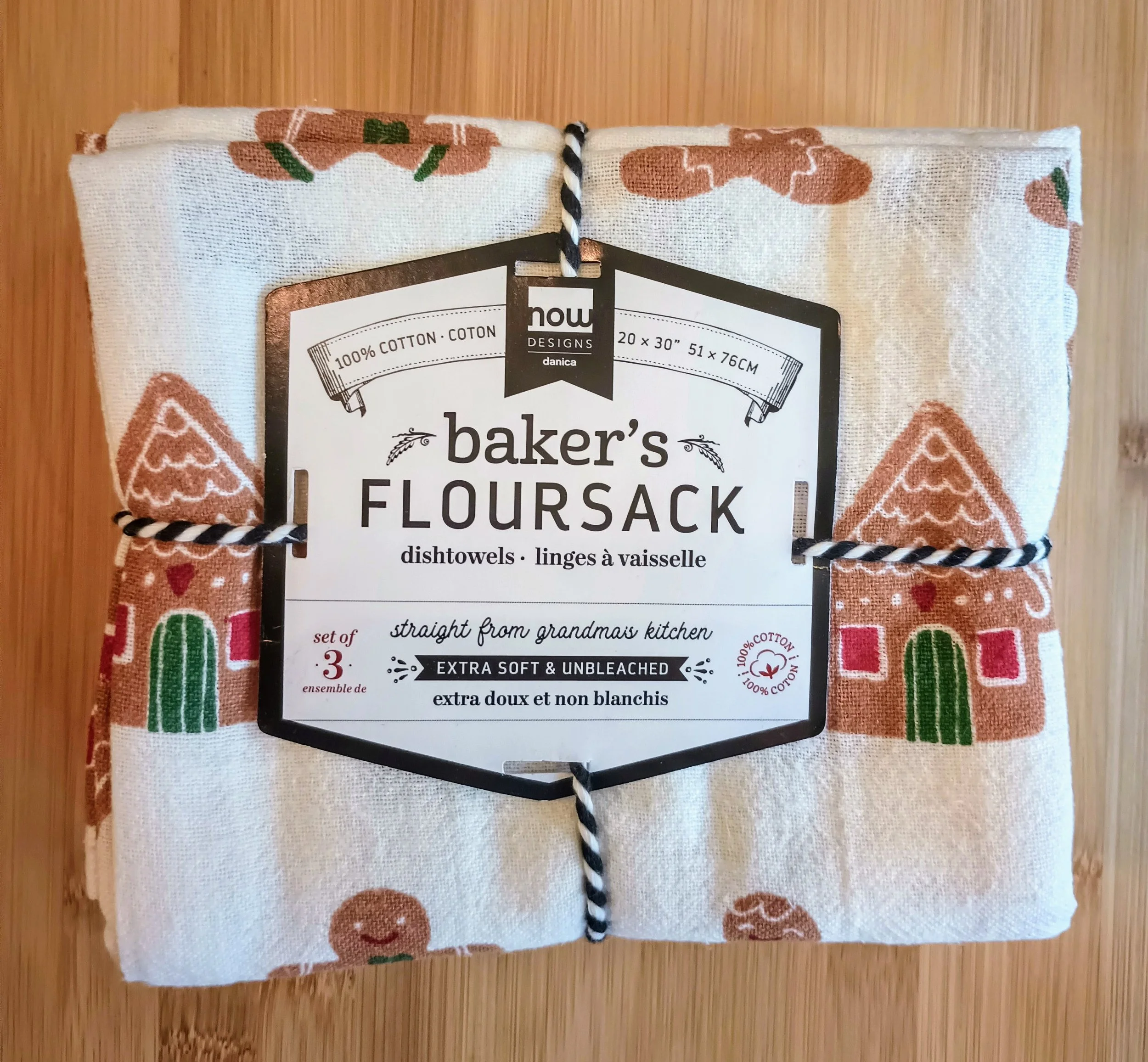 Baker's Floursack Christmas cookies S/3