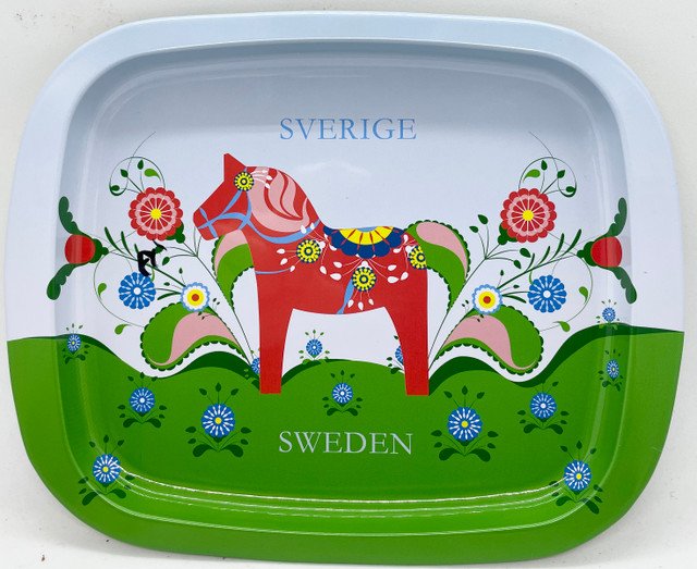 Aluminum Dala Horse Tray