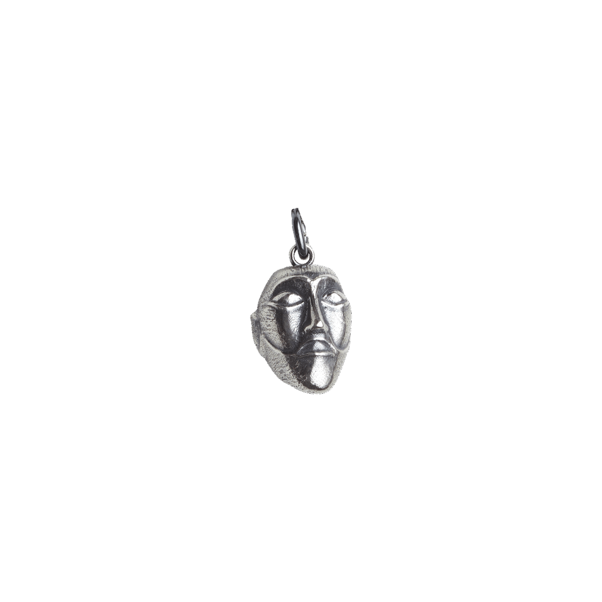 Man Silver Pendant, Viking Jewelry