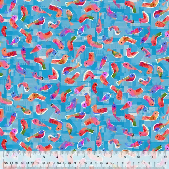 Windham Fabrics- Catsville Blue