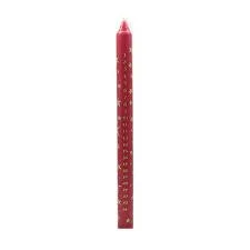 Barbara Behr Nativity Red and Gold Dinner Candle