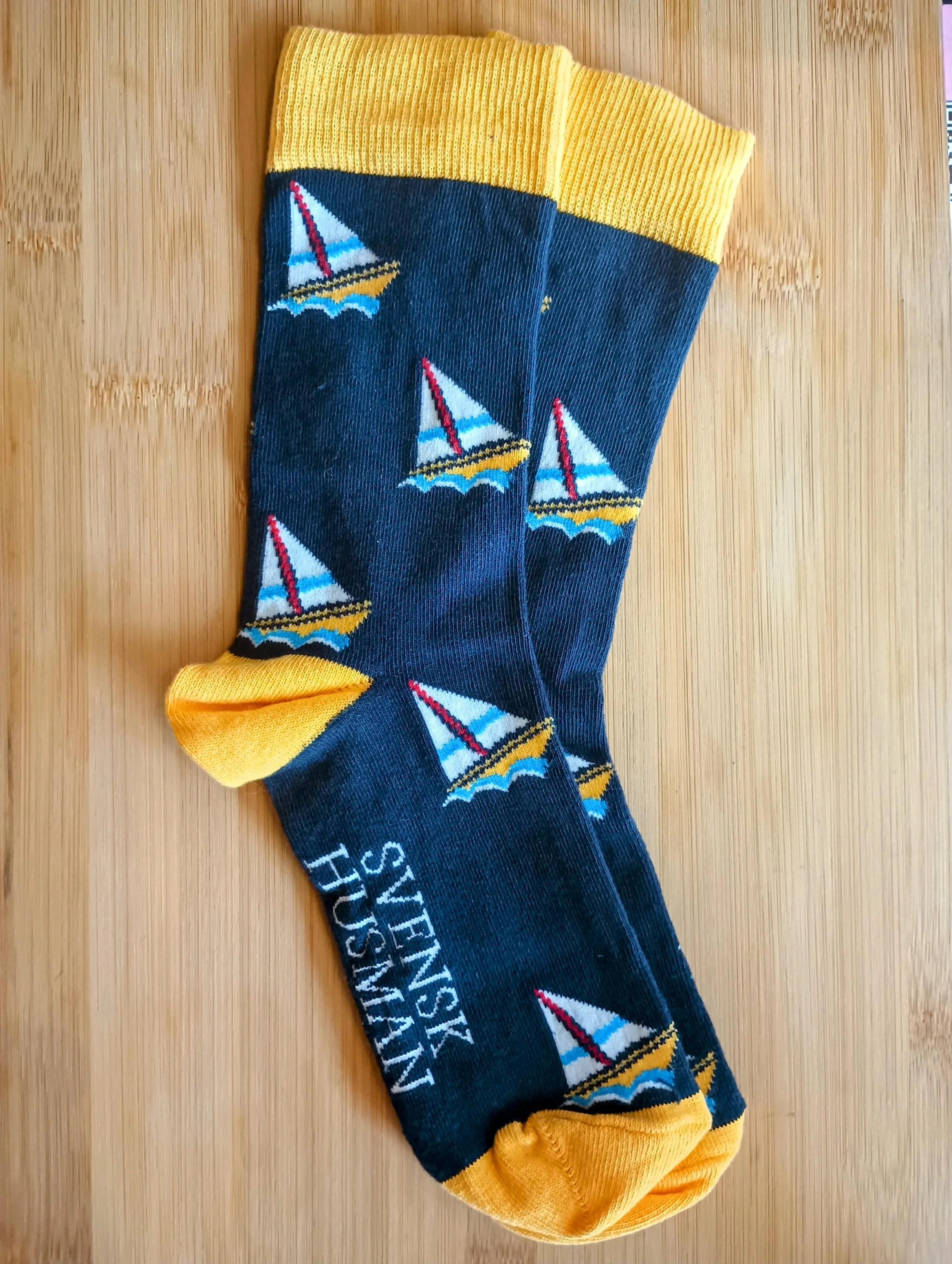Nautical Svensk Husman Socks Dark Blue