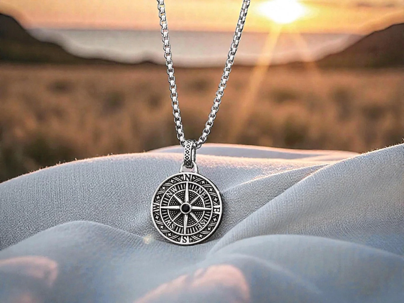 Viking Compass Necklace
