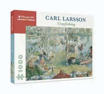 Pomegranate 1000 pc Carl Larsson: Crayfishing Puzzle