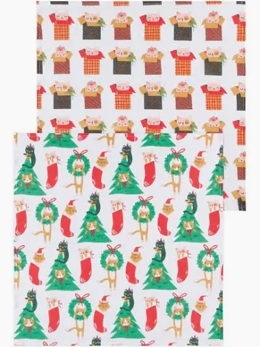 Floursack Dishtowels (Set of 2) | Let It Meow