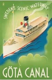 Vintage Poster Göta Canal