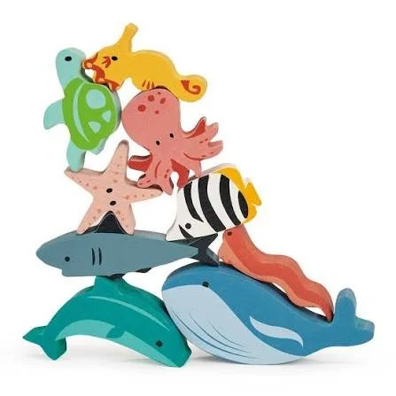 Wooden Happy Stacking Ocean