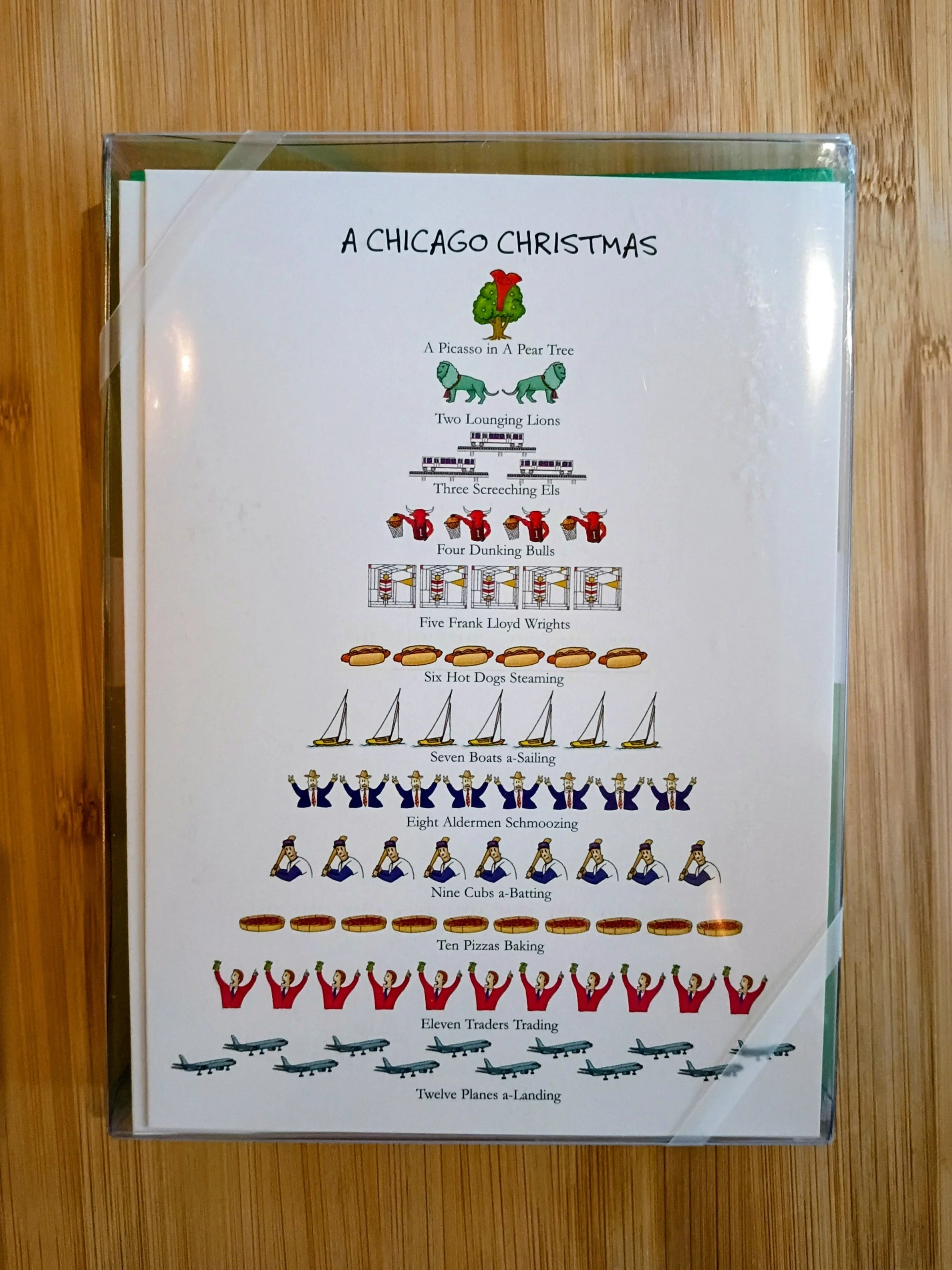 Chicago Christmas Holiday Cards- Box of 12