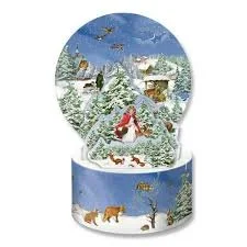Pop-up-Advent Calendar Card- Winter Forest