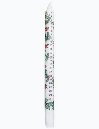 Holly and Ivy Christmas Dinner Advent Candle