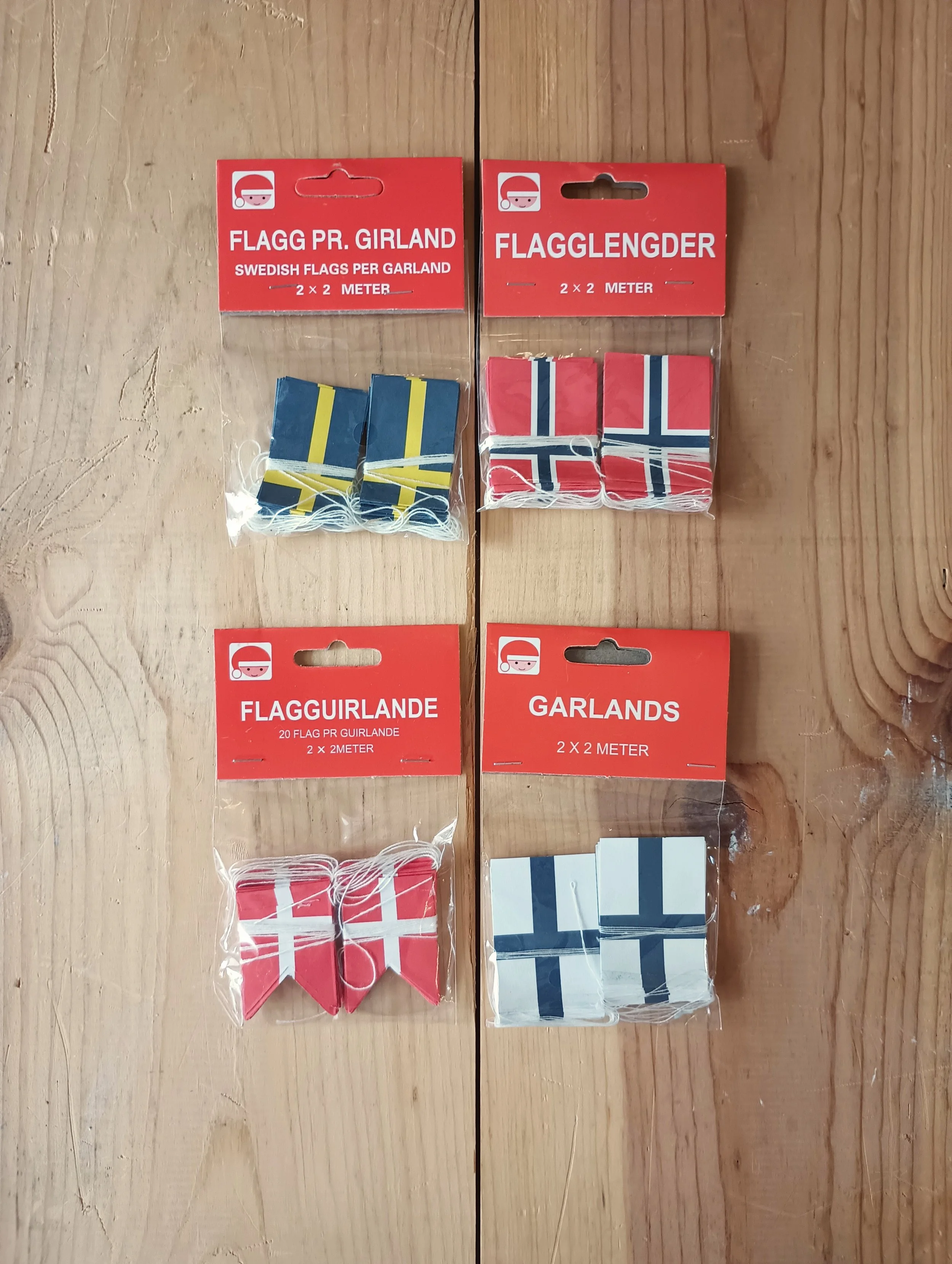 Scandinavian Flag Party Garland