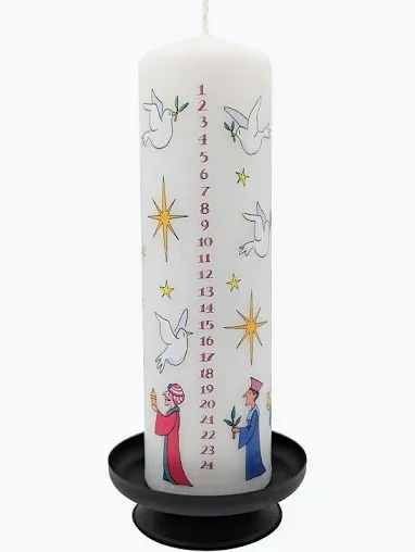 Wise Men Christmas Large Pillar Advent Candle