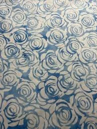 Anthology Fabrics- Win ter Blue Rose
