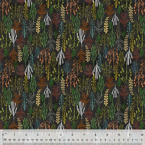 Windham Fabrics- Prehistoric Plants Black