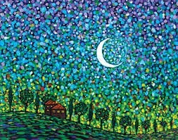 Moon Mini Cards Box of 8 by Allport Editions