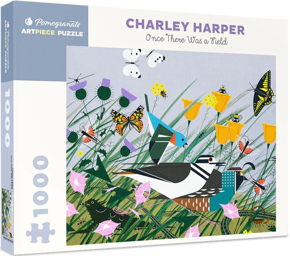 Charley Harper 1000-Piece Jigsaw Puzzle-Once There Was a Field
