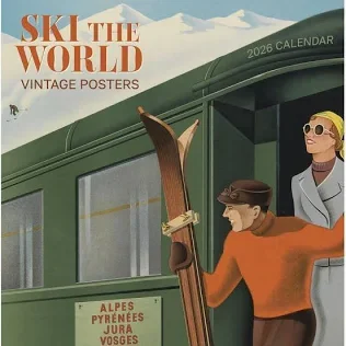 Ski the World 2026 Wall Calendar by Pomegranate