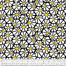Windham Fabrics- Daisy Black & White Canvas