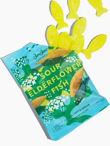 BonBon Sour Elderflower Fish – Swedish Candy