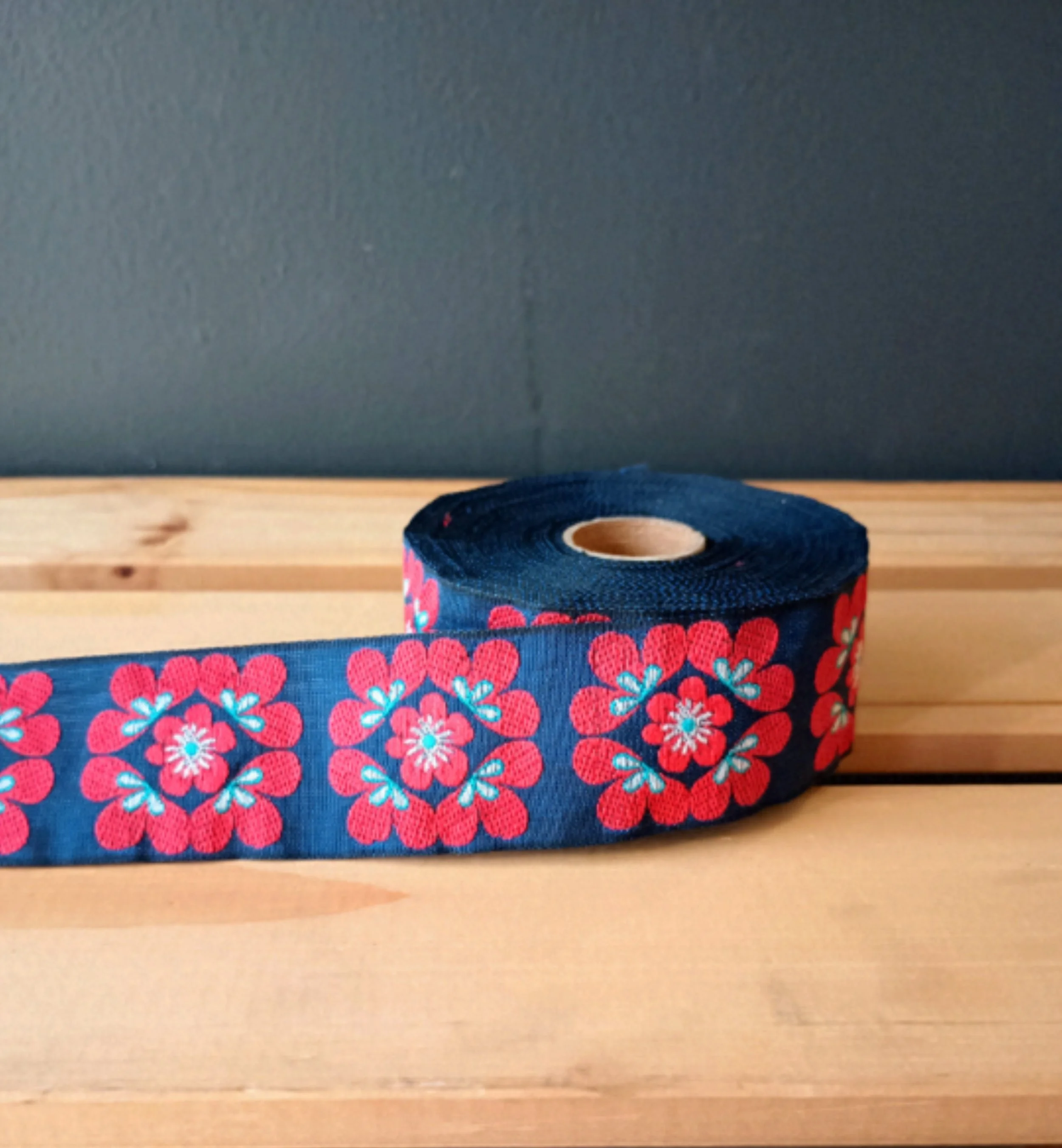 C. Pauli Ribbon Flowers- Dark Blue