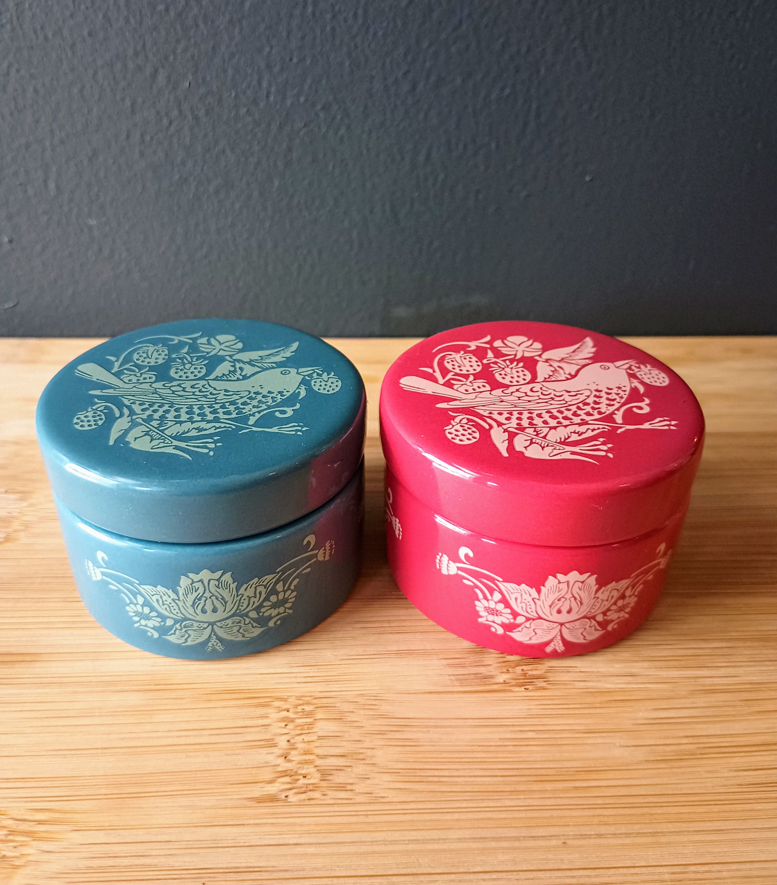 Ceramic Trinket Box William Morris Strawberry Thief