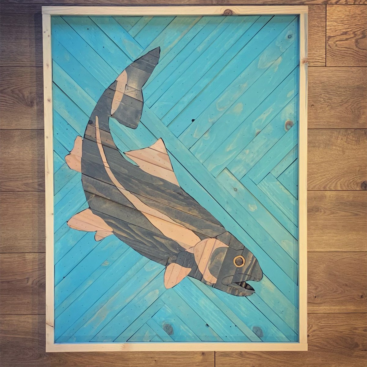 "trout in calm water"