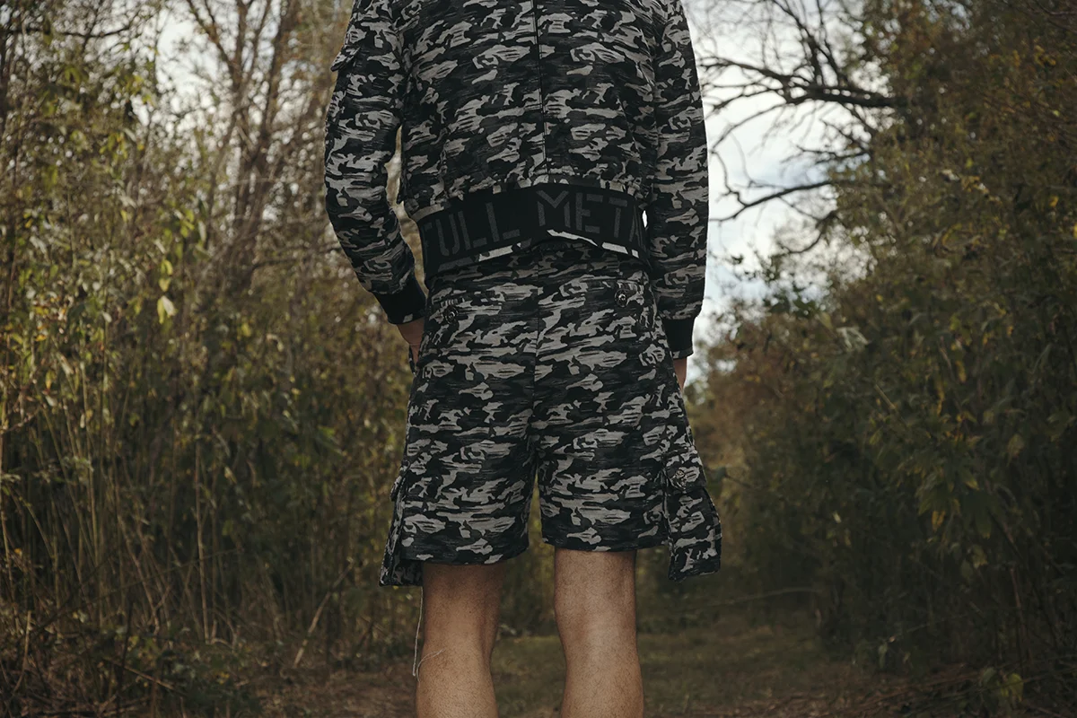 shorts and jacket: Kenneth Ning