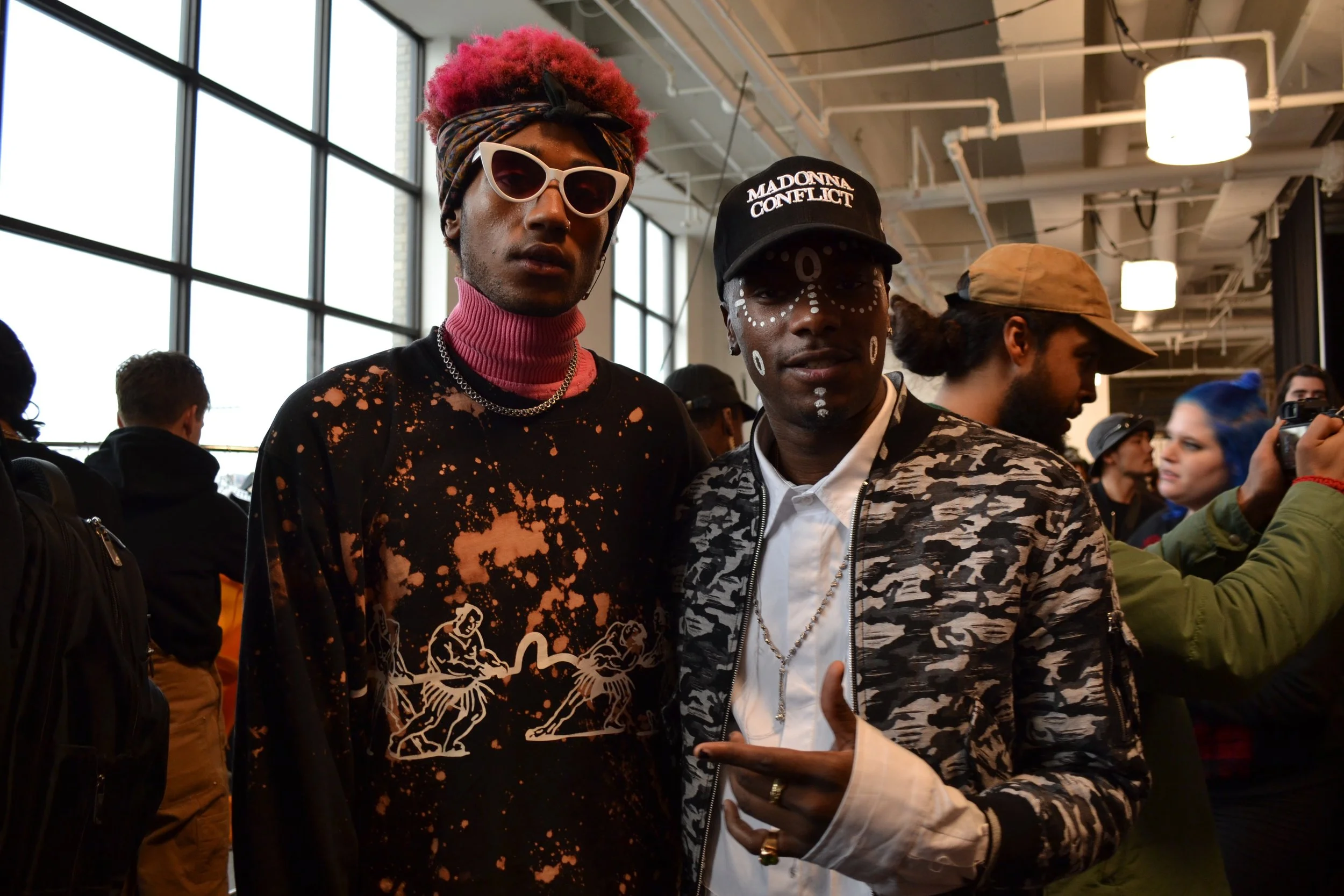Backstage: Jimi Lucid and Young Paris.