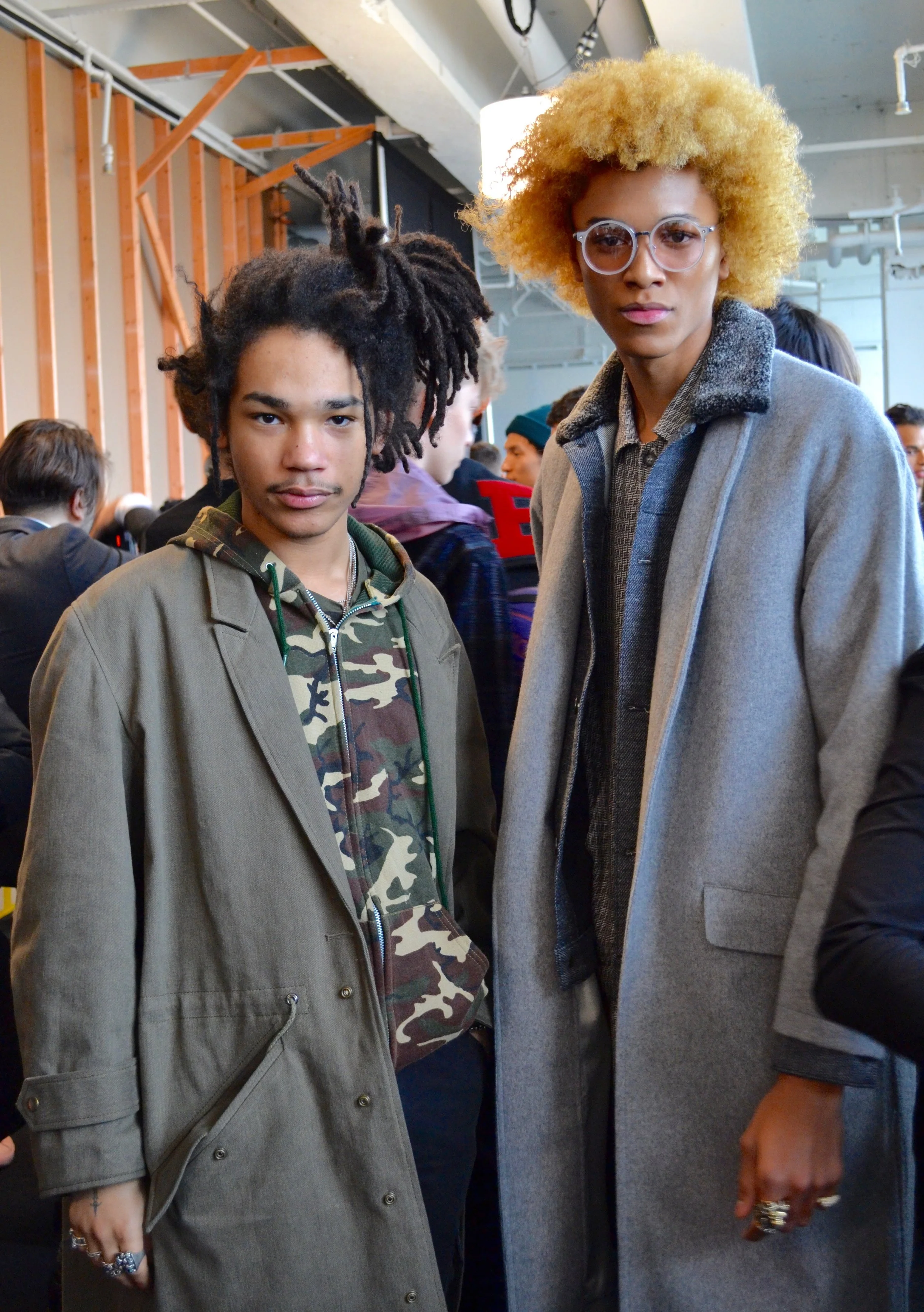 Luka Sabbat and model Michael Lockley.