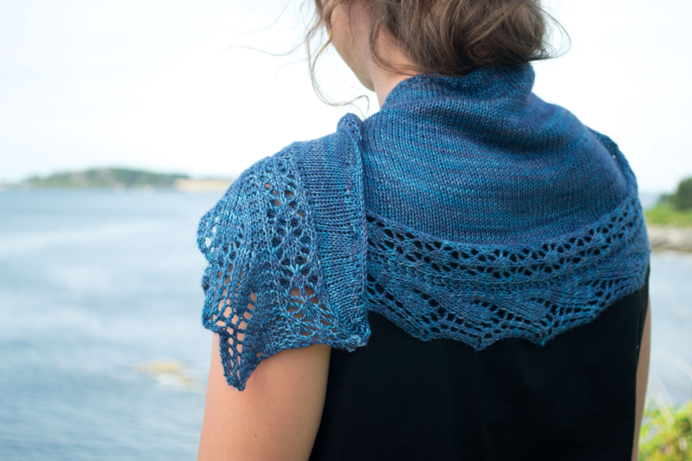 Cresting Waves Shawl for MAINE knits