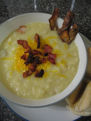 I don't have a stick blender, so that makes it "Rustic"
