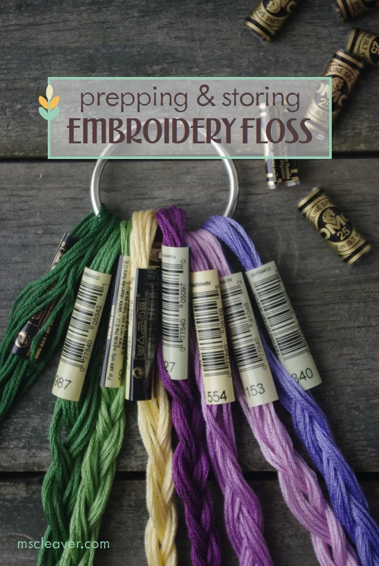 Prepping and Storing Your Embroidery Floss - a tutorial