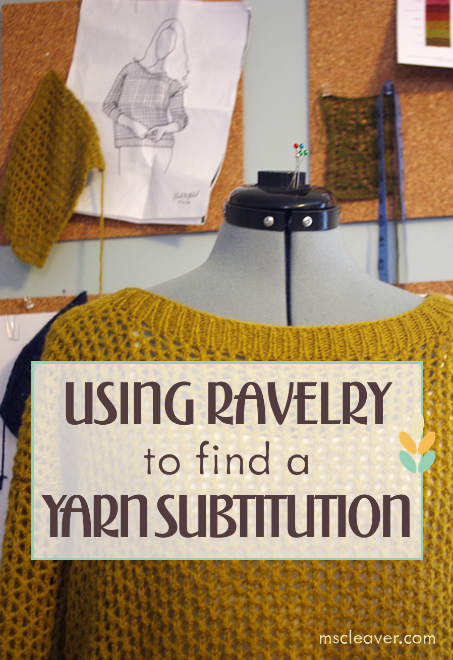 Using Ravelry to Find a Yarn Substitution