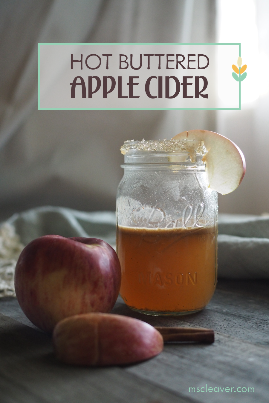 Hot Buttered Apple Cider - Cocktail Recipe