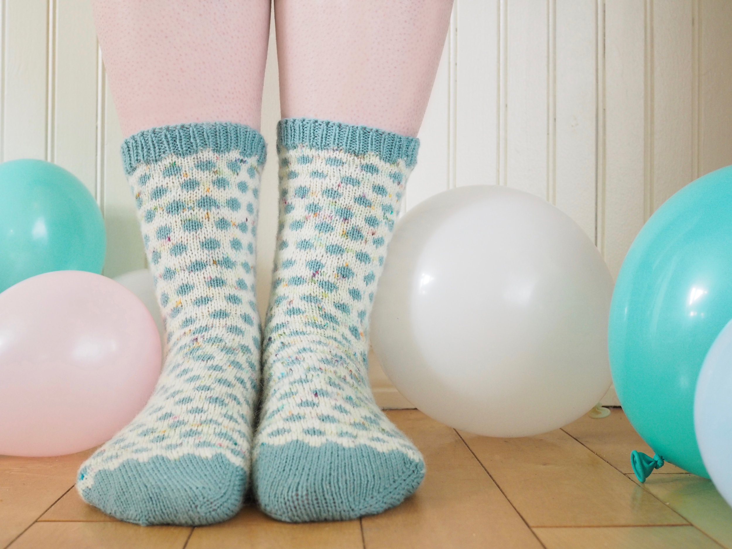 Polka Dot Party Socks for Taproot Magazine