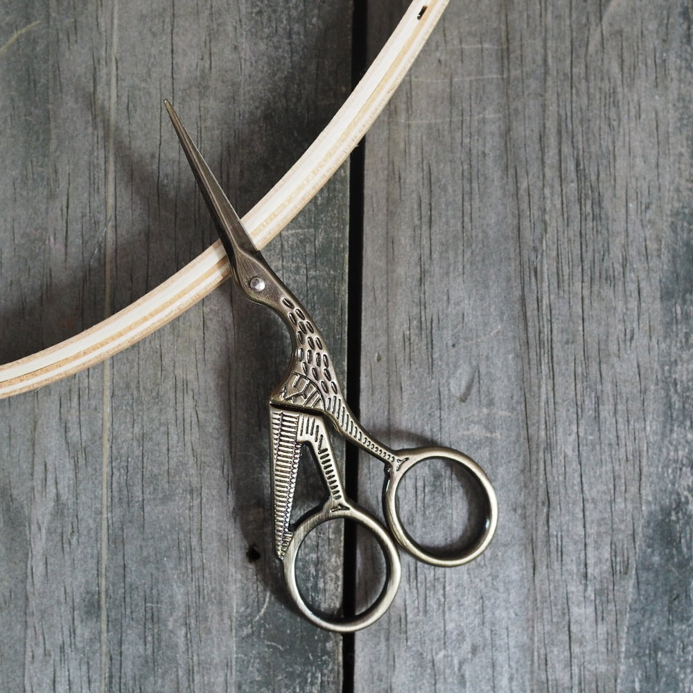 Stork Embroidery Scissors — Ms. Cleaver - Creations for a Handmade Life