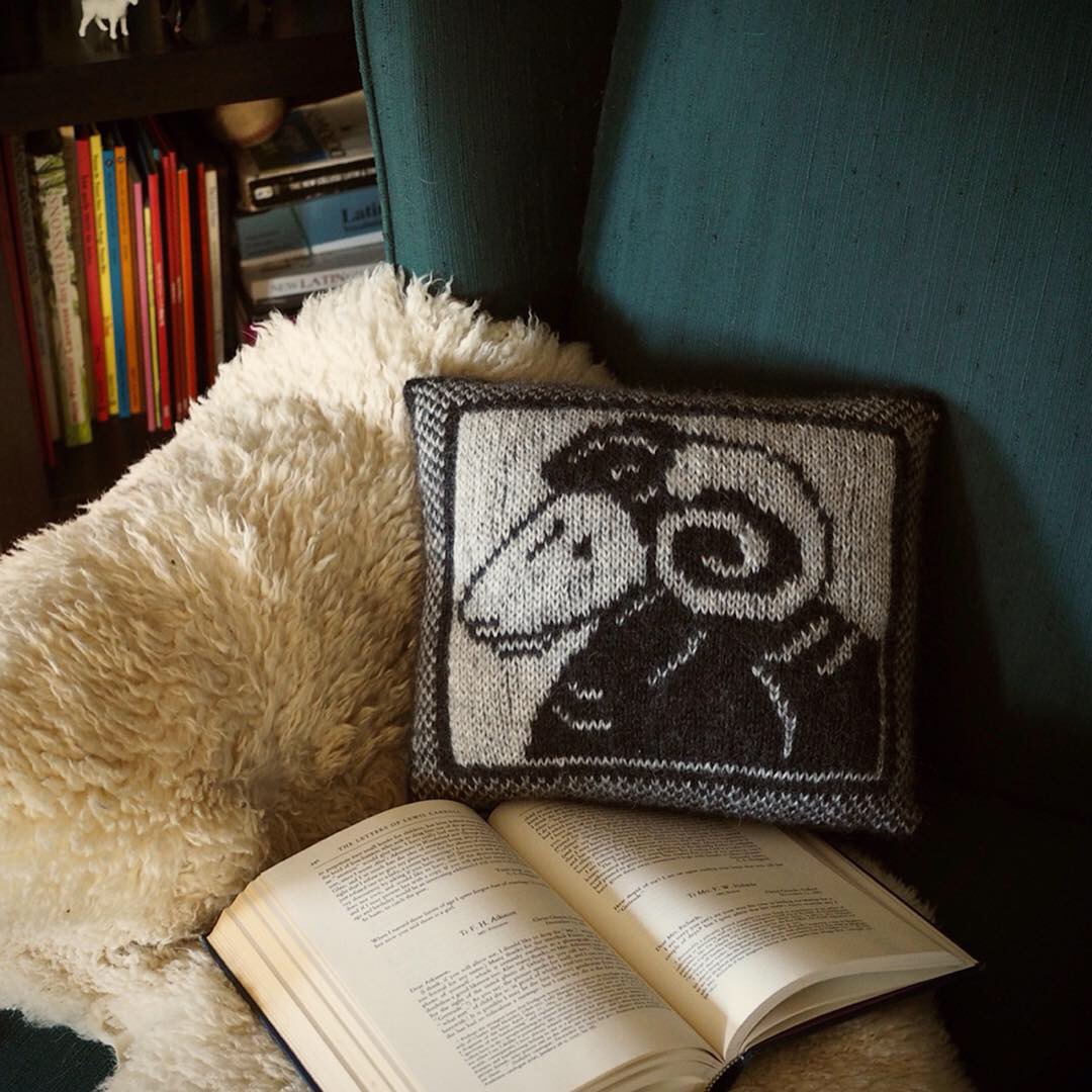 Ram's Head Cushion for Taproot Magazine