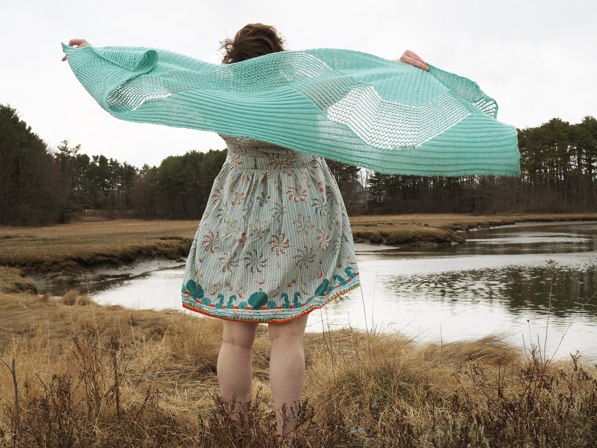 Oxbow Shawl for Taproot Magazine