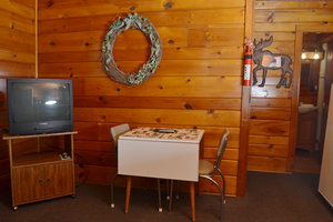 Lucky Horseshoe Cabin #19 - Interior Living:Dining.JPG