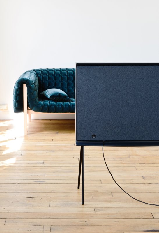 Elegant furniture form factor for a television.