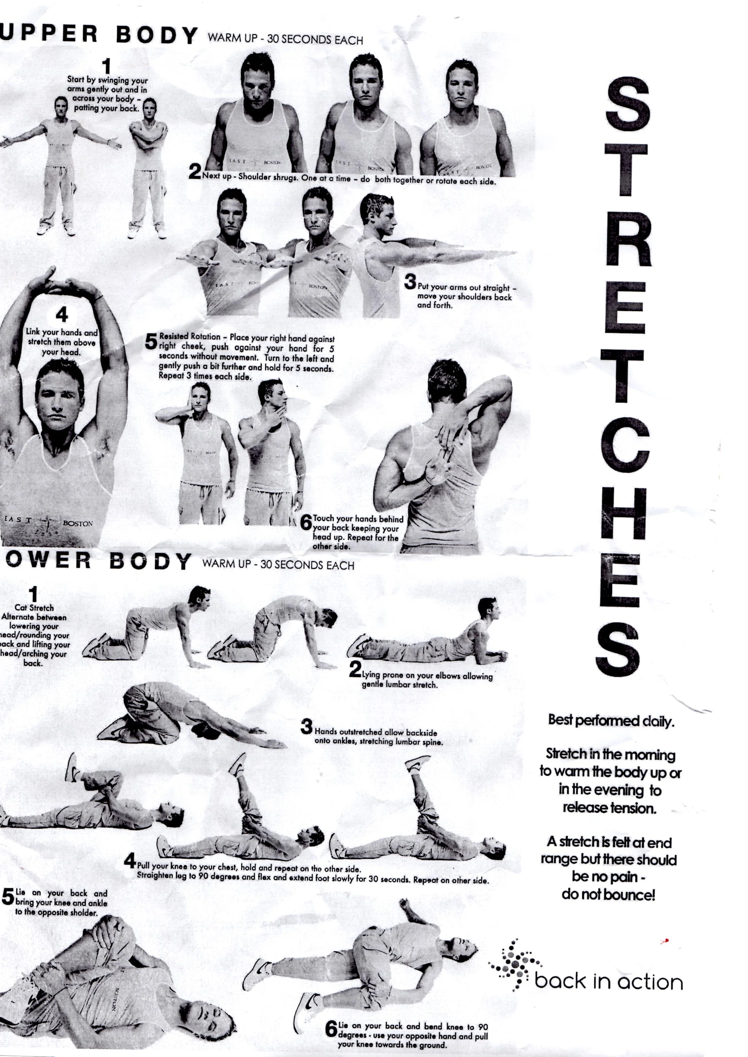 Back in Action - Stretches