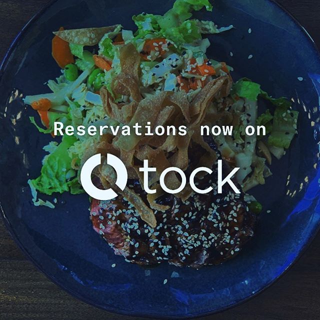 We are now taking reservations on @tockhq ! https://www.exploretock.com