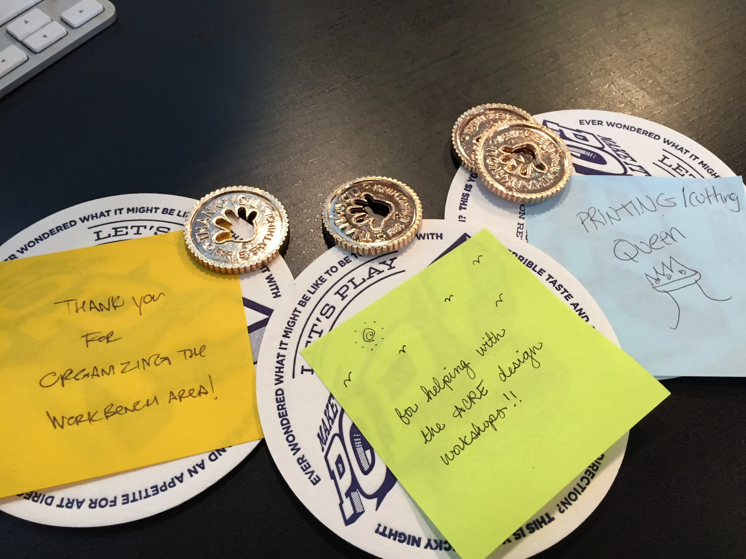 The Public Society, a graphic design firm in Brooklyn, created culture artifacts: tokens of appreciation.